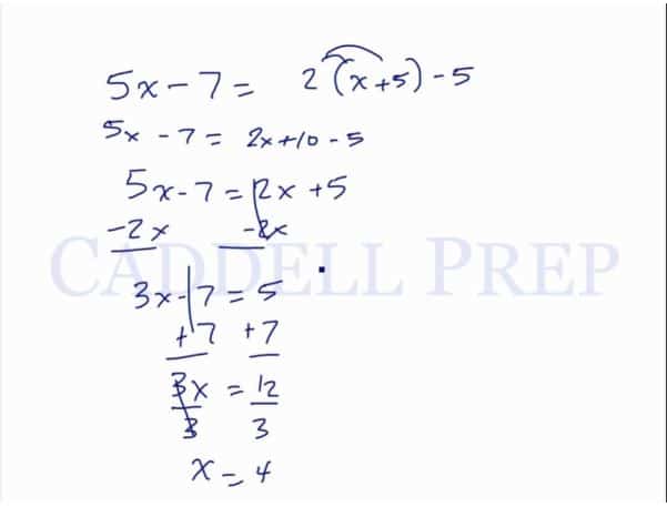 How To Solve An Equation With A Variable On Both Sides Of The Equation