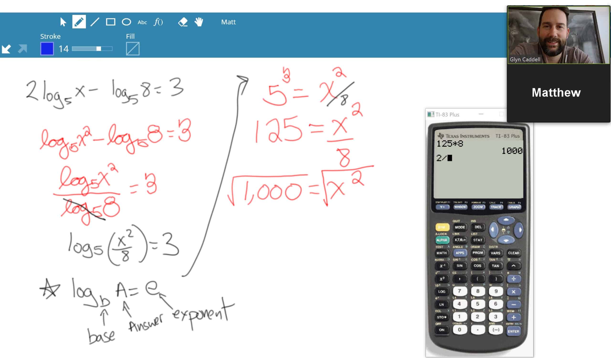 Live Video Tutoring for Math