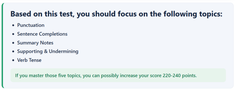 SAT Assessment Example