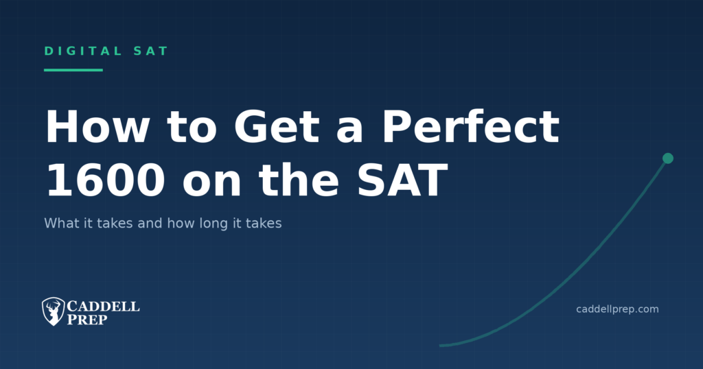 How to score a 1600 on the Digital SAT