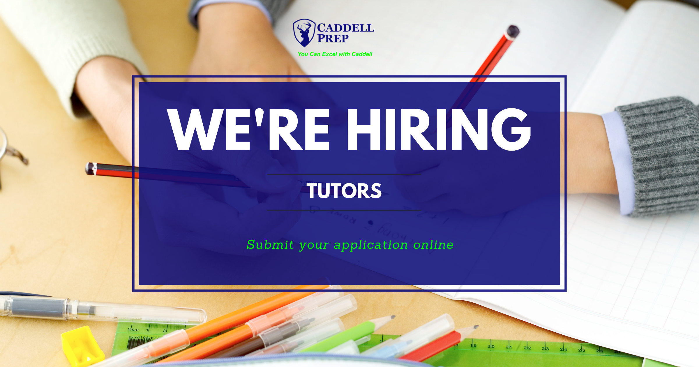 Apply for a tutoring job at Caddell Prep
